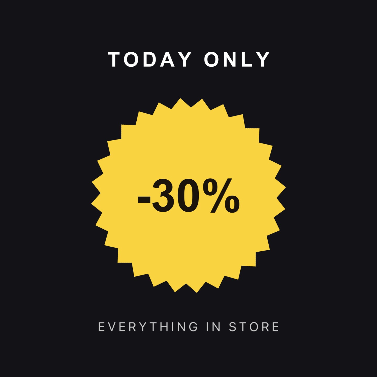 Sale promo badge animation
