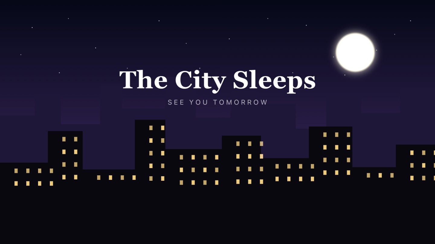 City night scene background