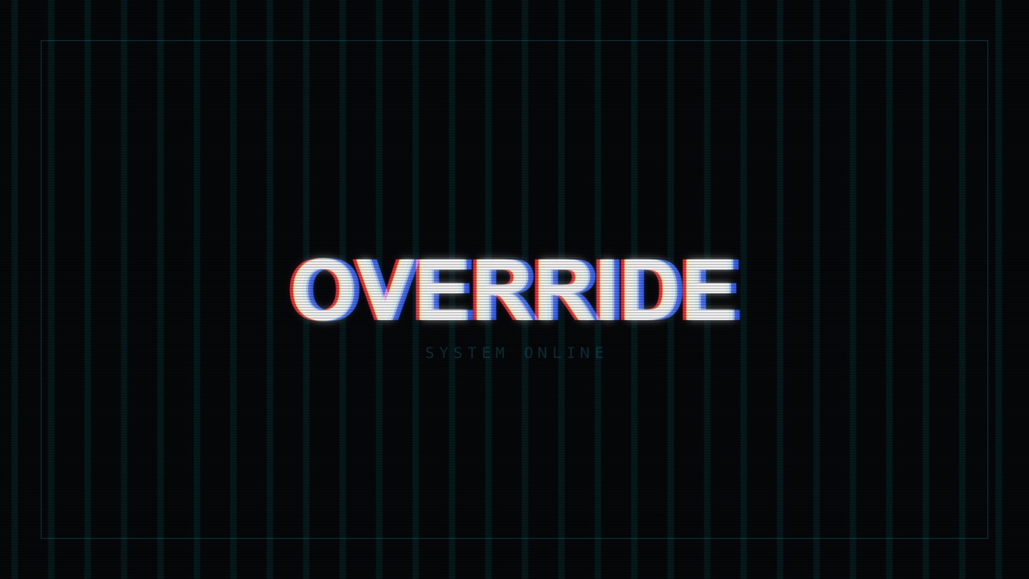 Glitch title animation for a gaming video intro
