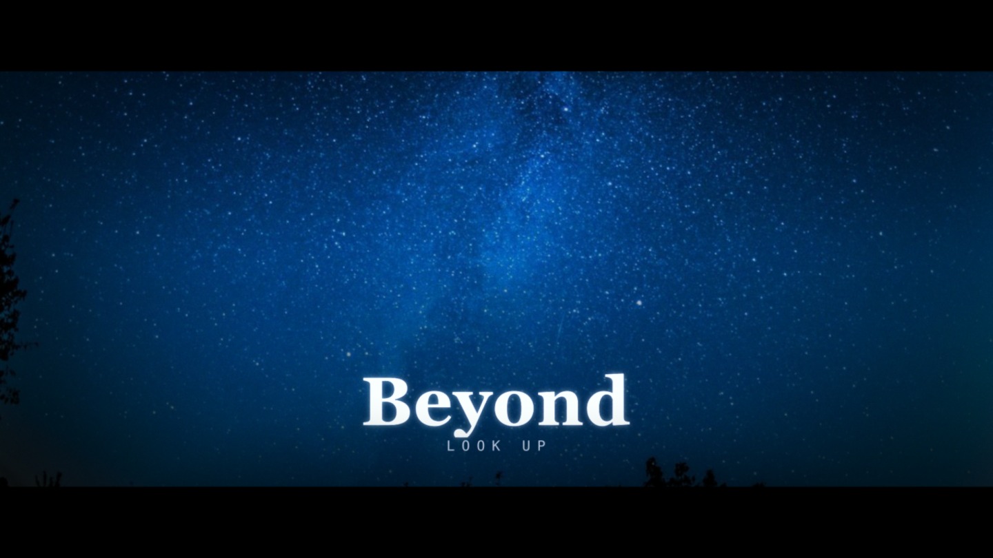 Cinematic photo title animation for a travel video intro