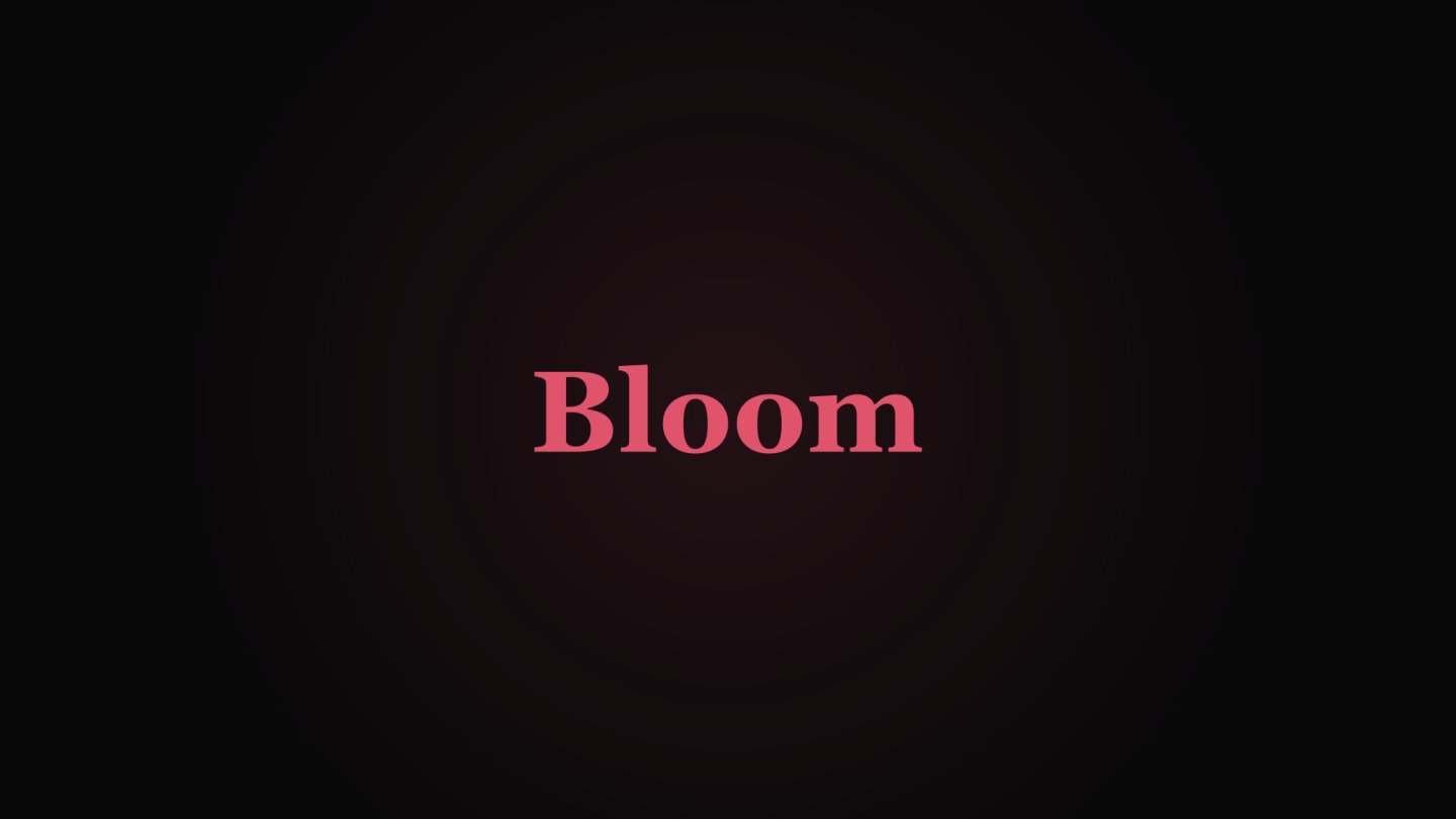 Ink-bloom vector title